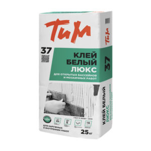 Клей плиточный ТиМ №37 Белый Люкс 25кг