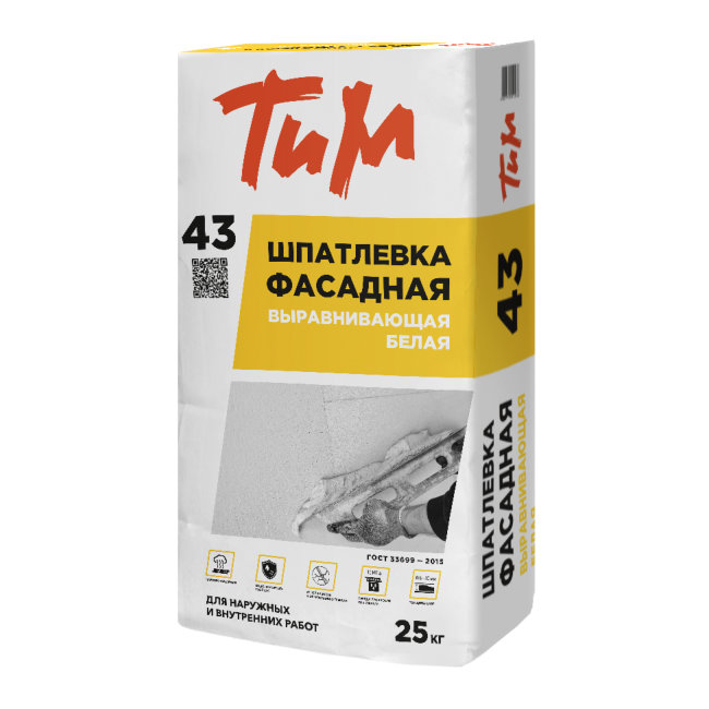 Шпатлевка ТиМ №43 25кг Шпатлевка ТиМ №43 25кг