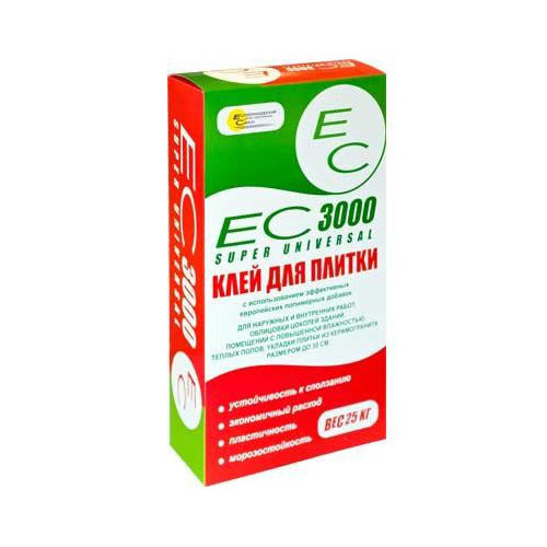 Клей для плитки ЕС 3000 Клей для плитки ЕС 3000