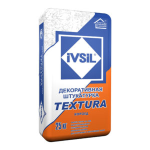 Штукатурка декоративная КОРОЕД IVSIL TEXTURA 25кг