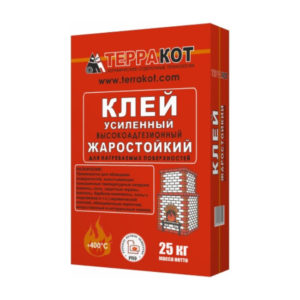 Клей ТЕРРАКОТ жаростойкий усиленный 25кг