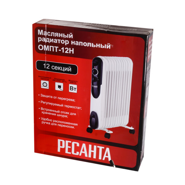 Масляный радиатор ОМПТ-12Н упаковка Масляный радиатор ОМПТ-12Н упаковка