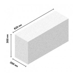 Газоблок 625*200*300 D500 B2.5